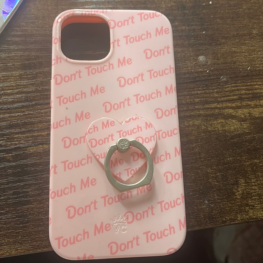 Velvet Caviar “Don’t Touch Me” iPhone 13 case and ring grip